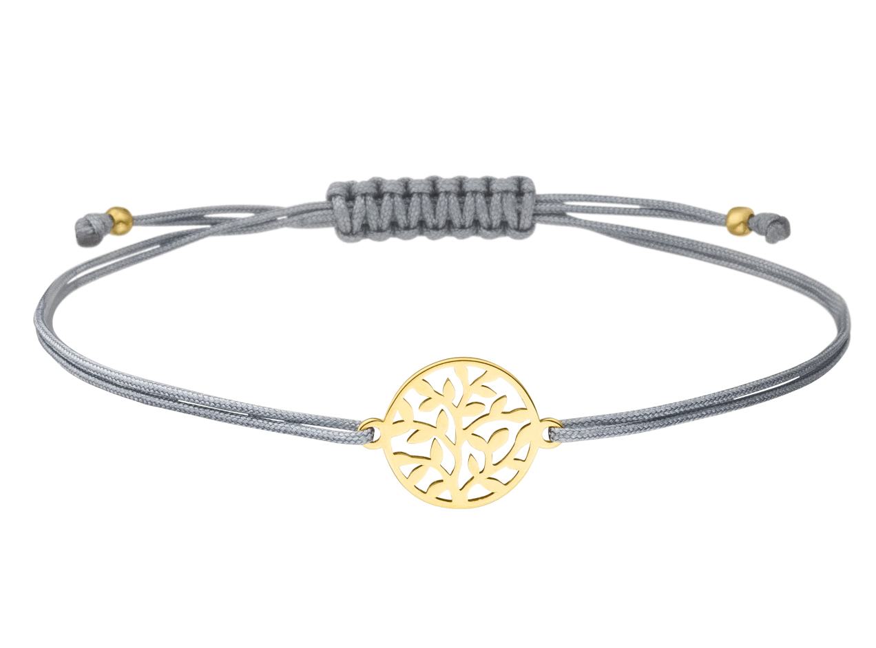 Armband Lebensbaum 925 Silber vergoldet | Baum des Lebens