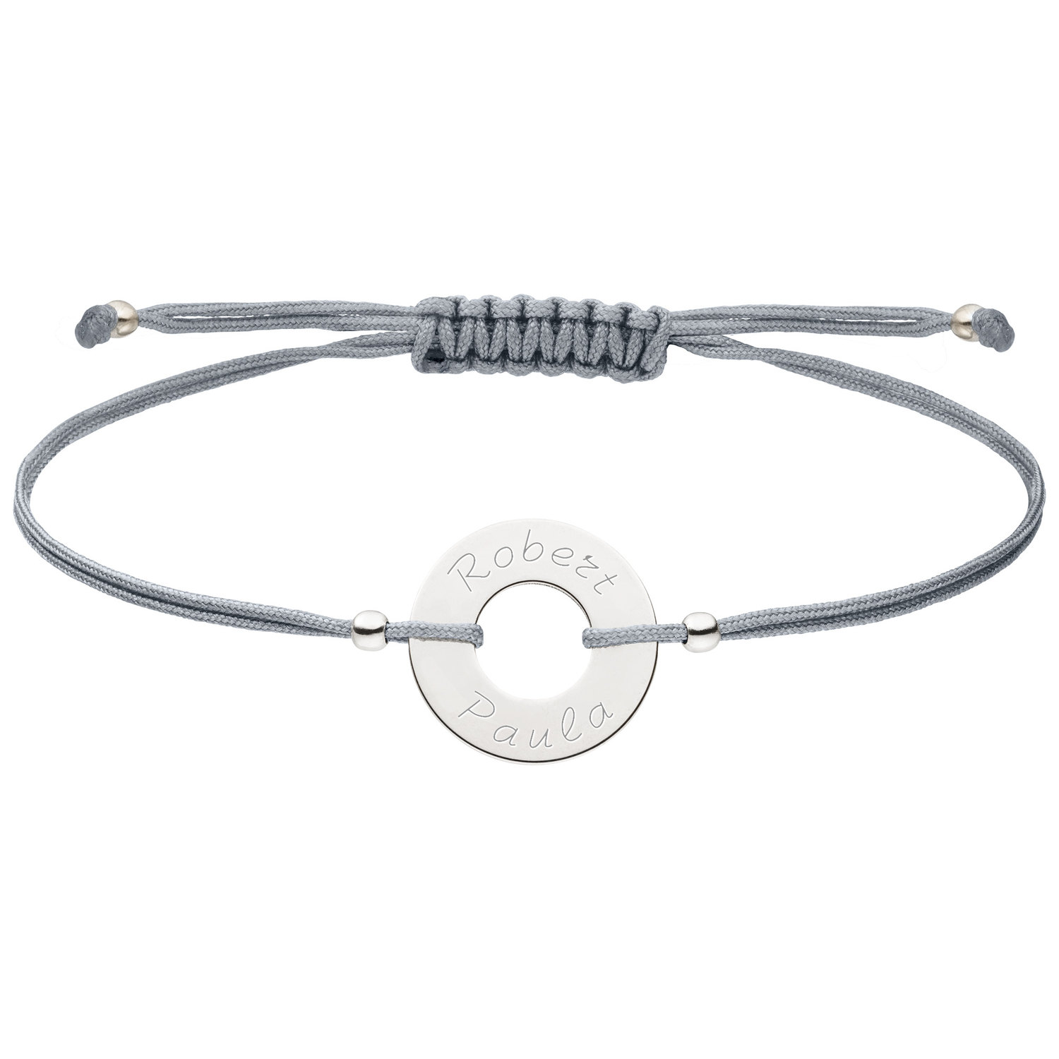 Armband Kreis mit Gravur - personalisierbar Name Datum Wunschgravur Gravurarmband