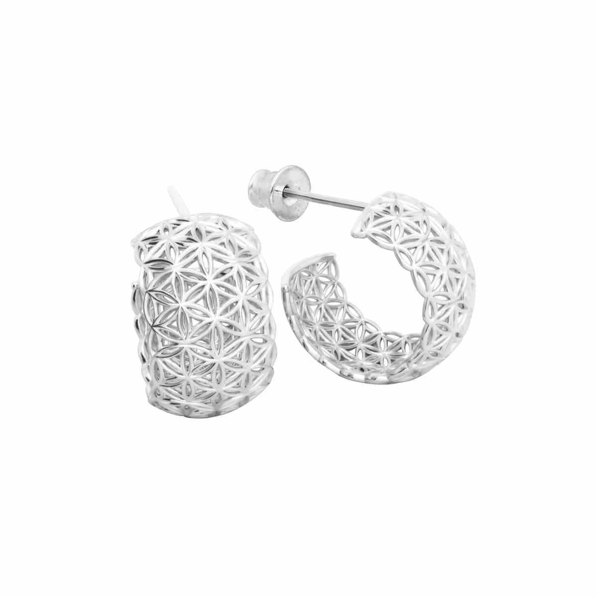 BLUME DES LEBENS Ohrringe 925 Silber