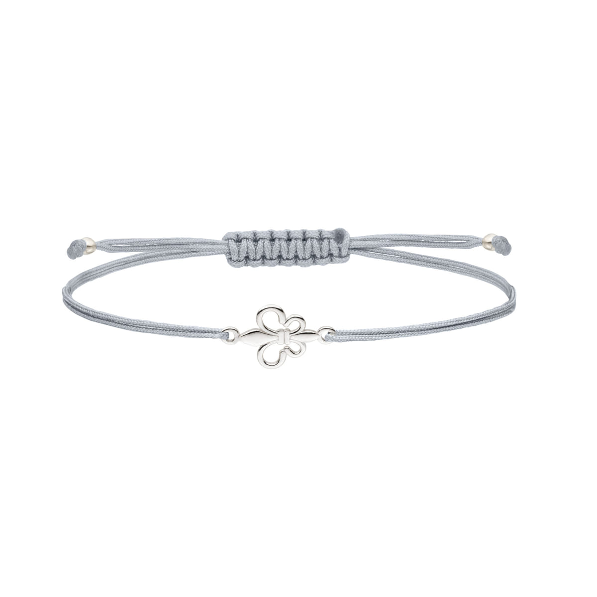 Armband Fleur-de-Lis 925 Silber | Freundschaftsarmband Lilienblüte Schwertlilie