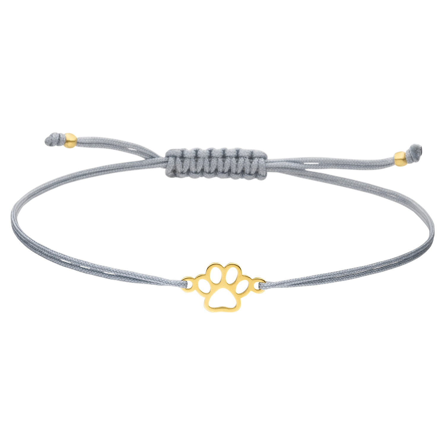 Armband Pfote Tatze 925 Silber vergoldet | Schmuck Katze Hund
