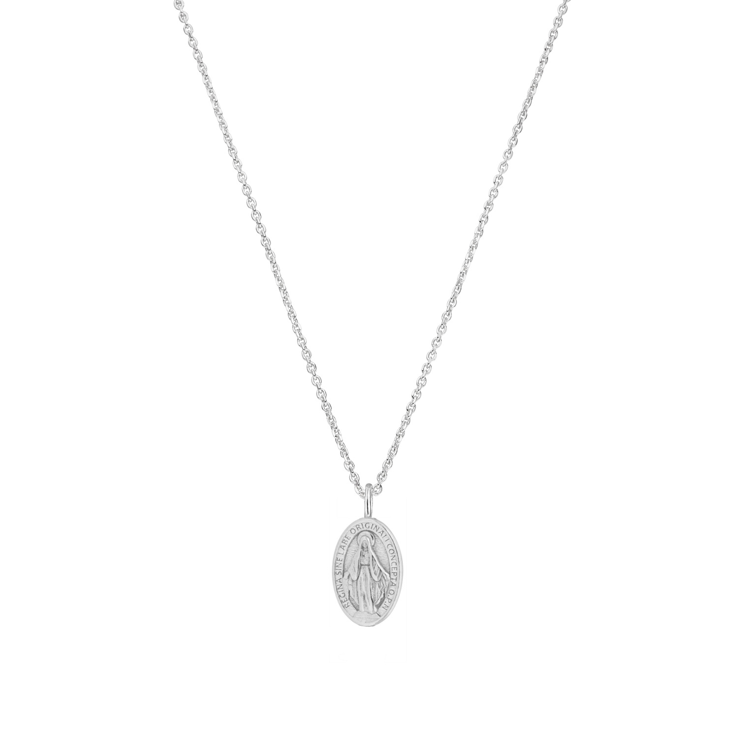 Madonna Wundertätige Medaille Kette 925 Silber Jungfrau Maria