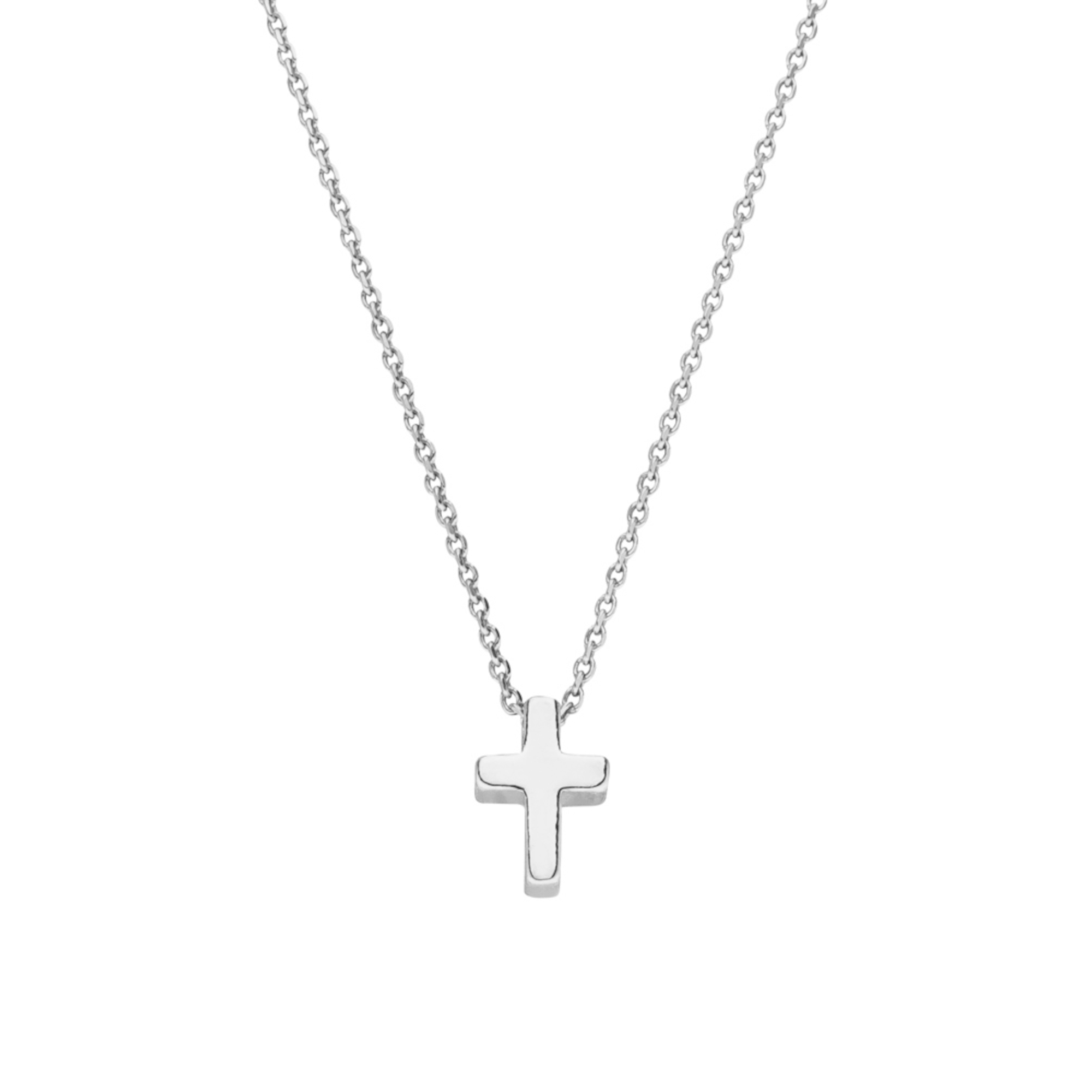 Halskette Kreuz Anhänger mini 11 mm 925 Silber