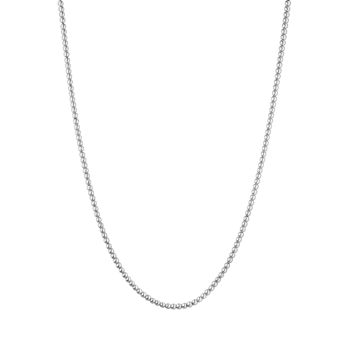 Feine Kügelchen Halskette 925 Silber - Geschenkidee für Sie