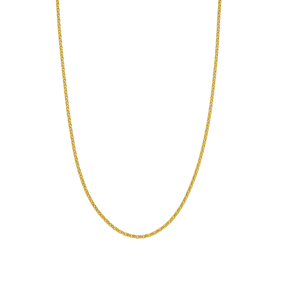 Basic feine Halskette 925 Silber vergoldet