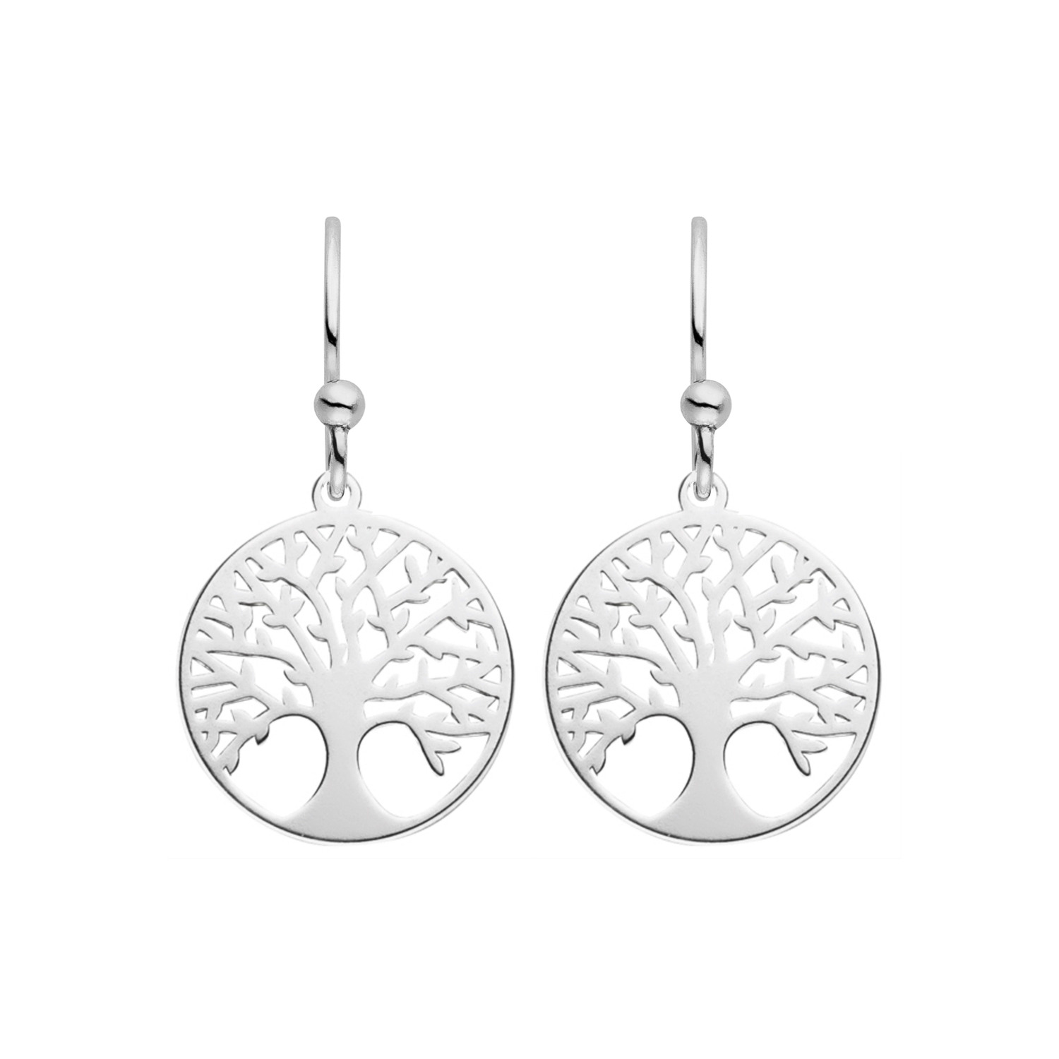 Lebensbaum Ohrhaken 925 Silber | Baum des Lebens Ohrringe