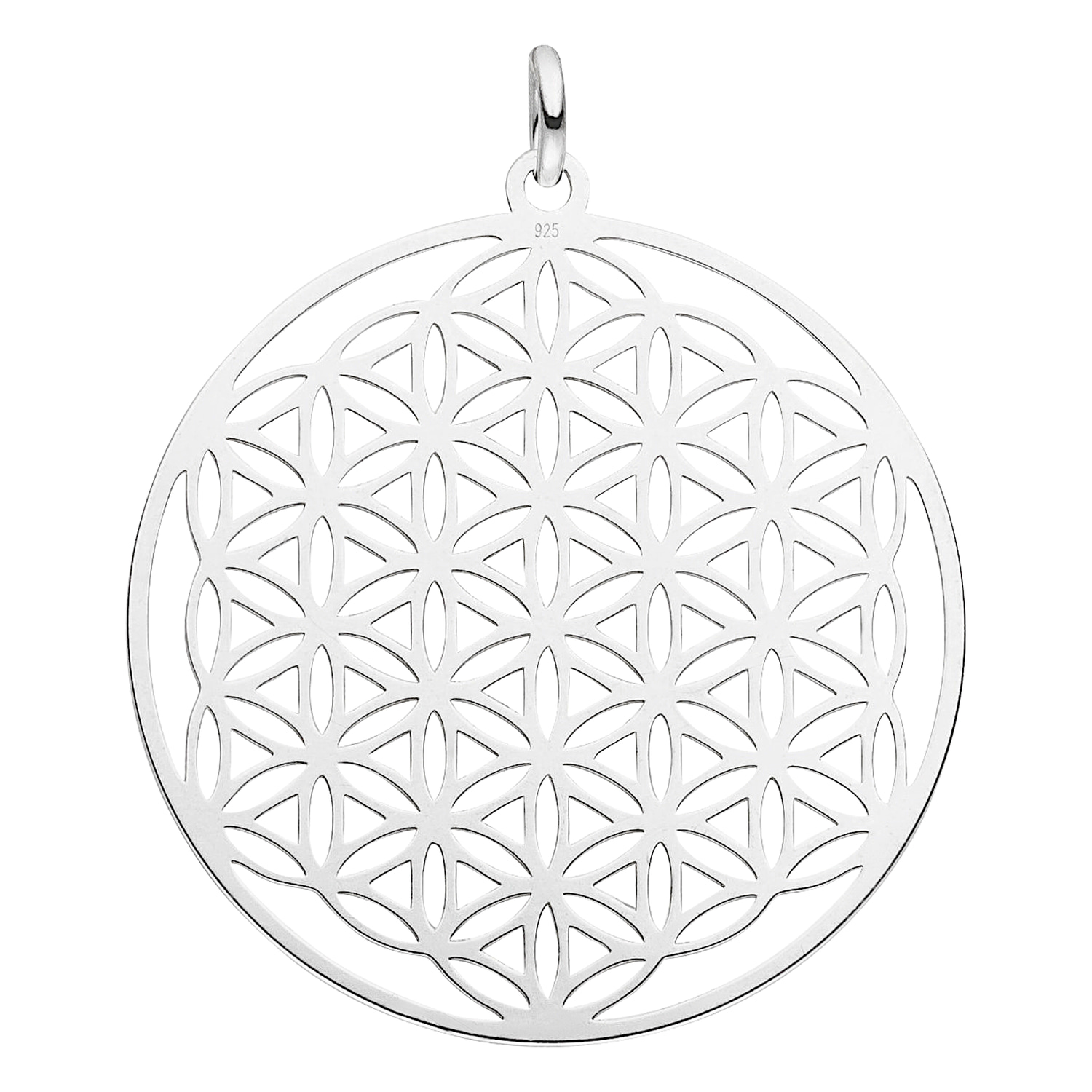 Anhänger Lebensblume 925 Silber ø 25 mm Modell 0.4 | Blume des Lebens