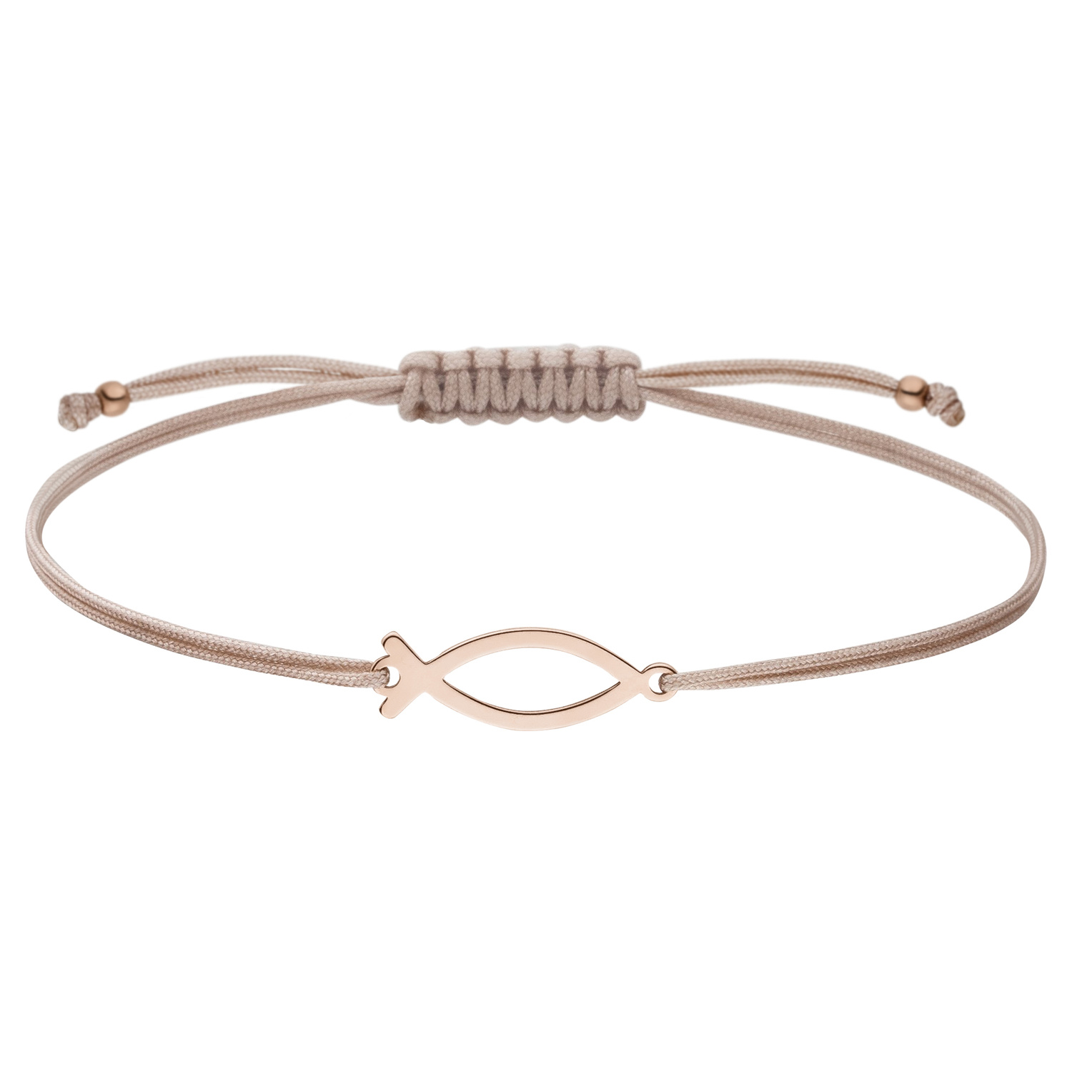 Armband ICHTHYS Fisch-Symbol 925 rosevergoldet Silber | Schmuck Christusfisch