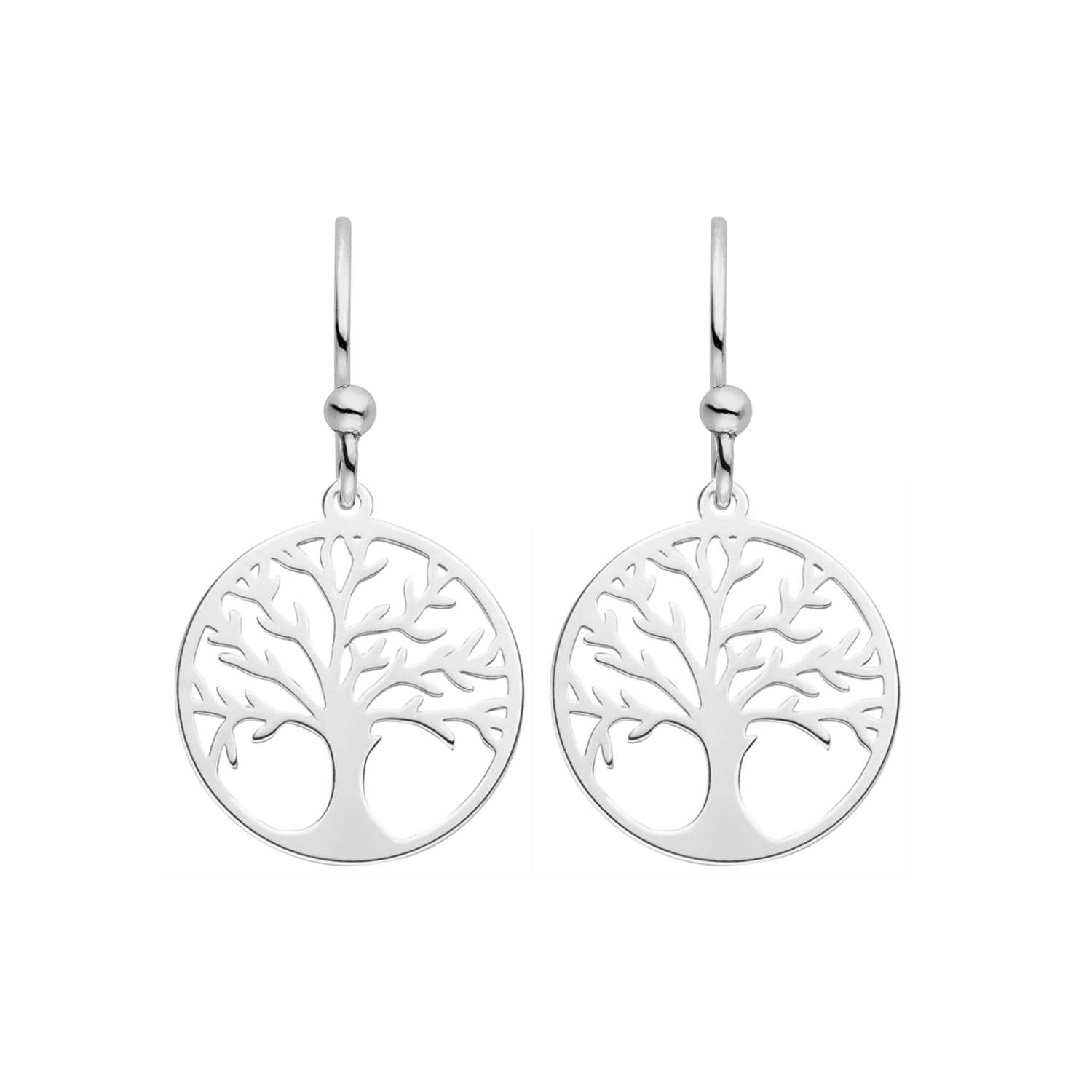 Ohrhaken mit Lebensbaum-Anhänger 925 Silber | Baum des Lebens Ohrringe