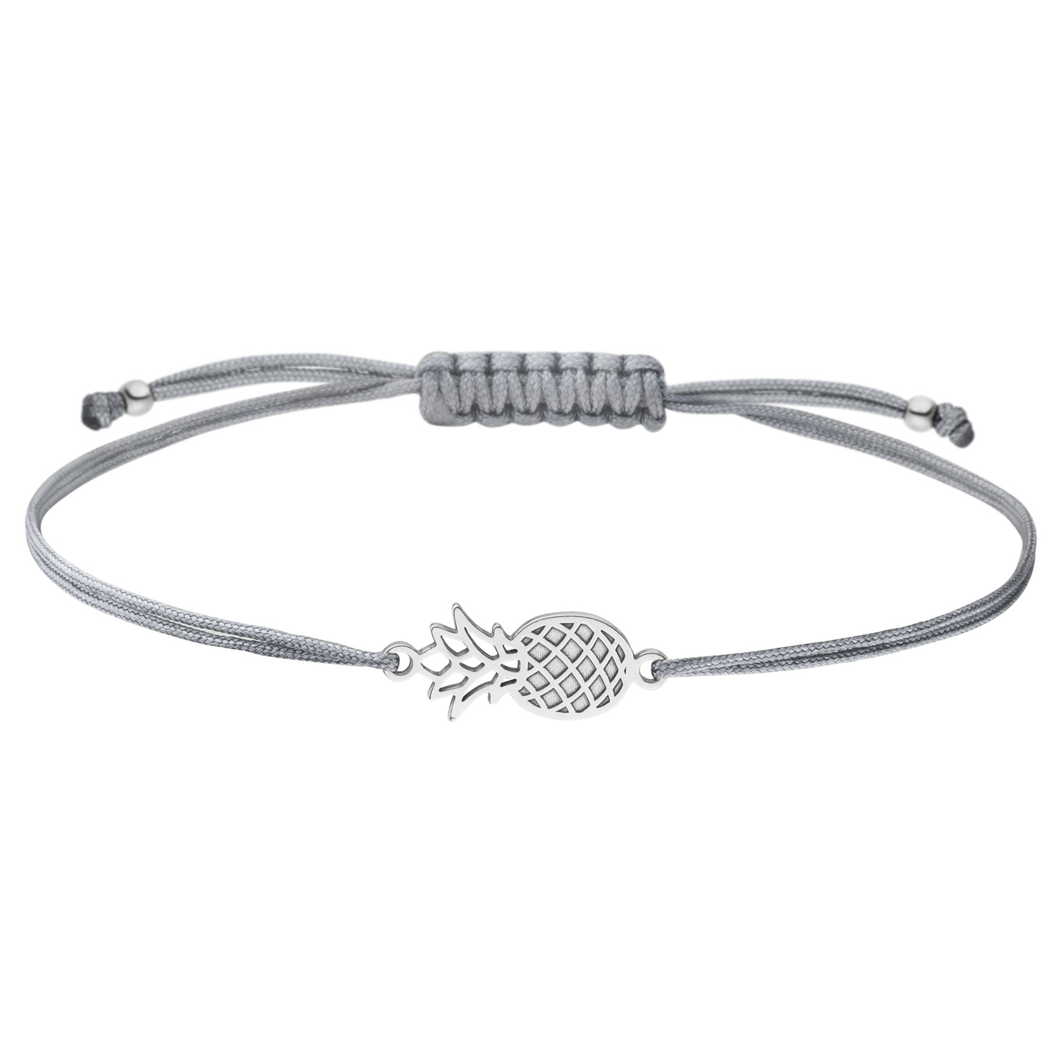Armband Ananas 925 Silber  | Freundschaftsarmband Symbol Schmuck Tropische Frucht