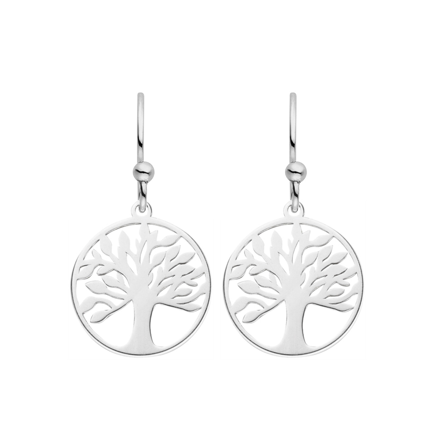 Ohrhaken Lebensbaum 925 Silber | Baum des Lebens Ohrringe