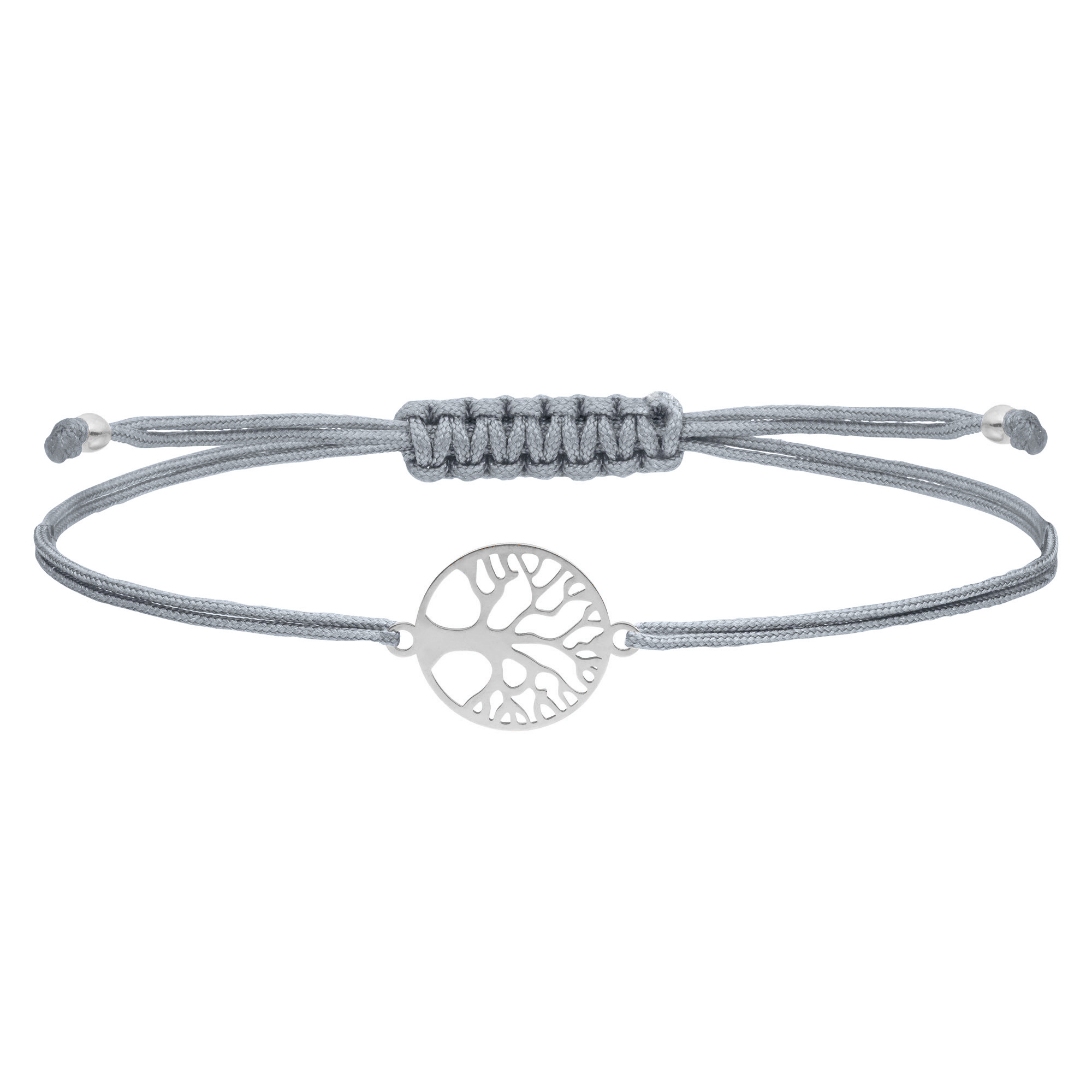 Armband Lebensbaum 925 Silber Grau | Baum des Lebens Weltenbaum Freundschaftsarmband Schmuck