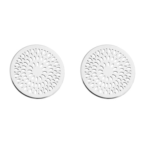 Unendlichkeitsblume Ohrstecker 925 Silber | Infinity-Rosette