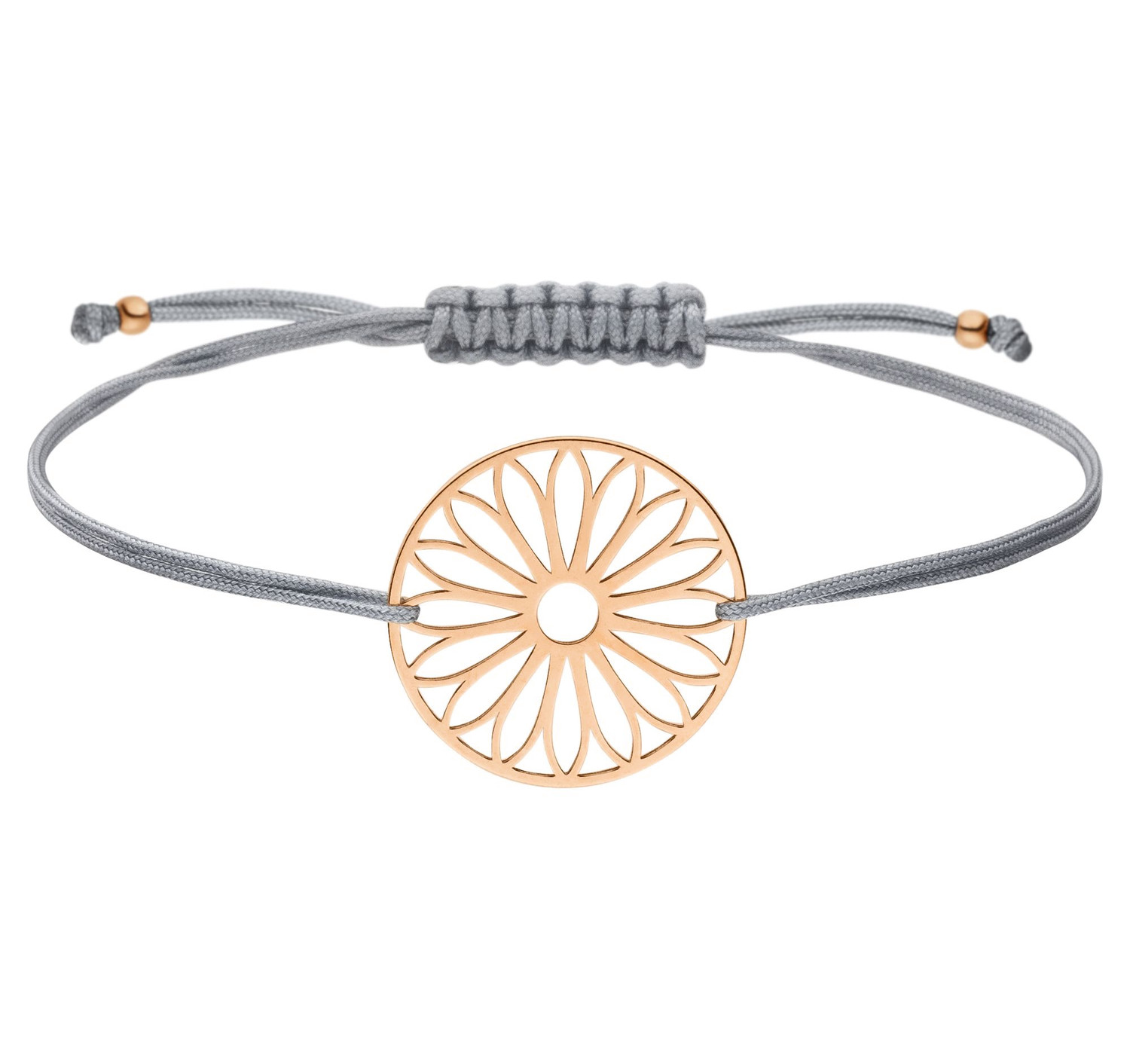 Armband Tausendschön Blume 925 Silber rosevergoldet | Schmuck Gänseblümchen