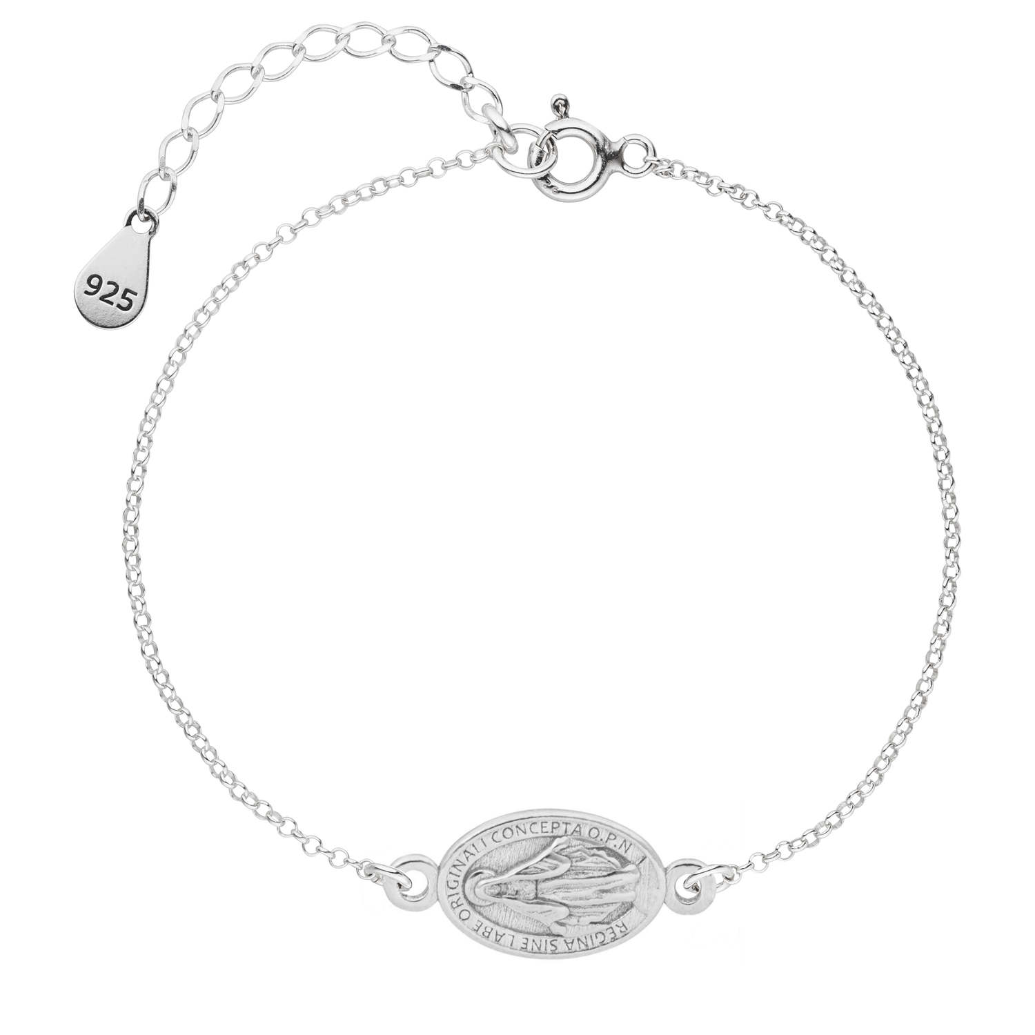 Armkette Madonna Wundertätige Medaille 925 Silber | Armband Jungfrau Maria