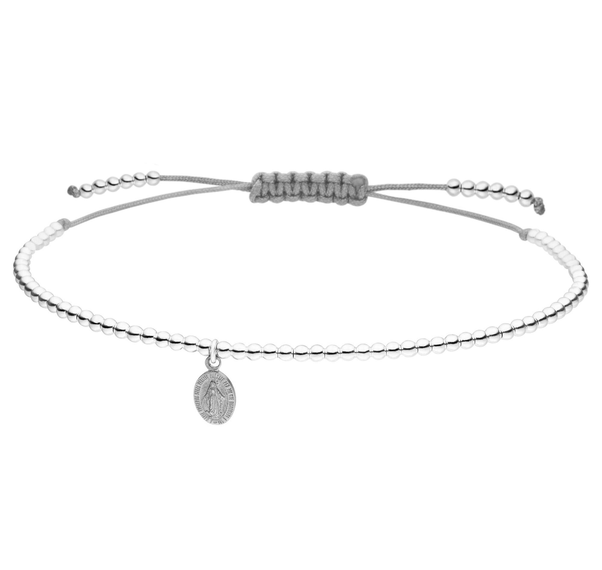 Kugelarmband Madonna Wundertätige Medaille 925 Silber  | Armband Jungfrau Maria