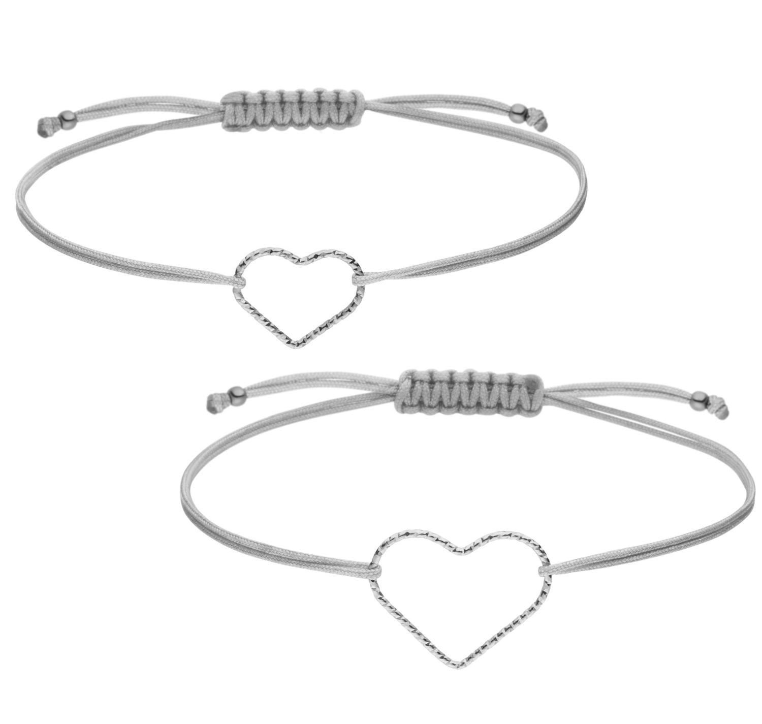 Mutter Tochter Armband Herz 925 Silber | Partnerlook Liebe Schmuck