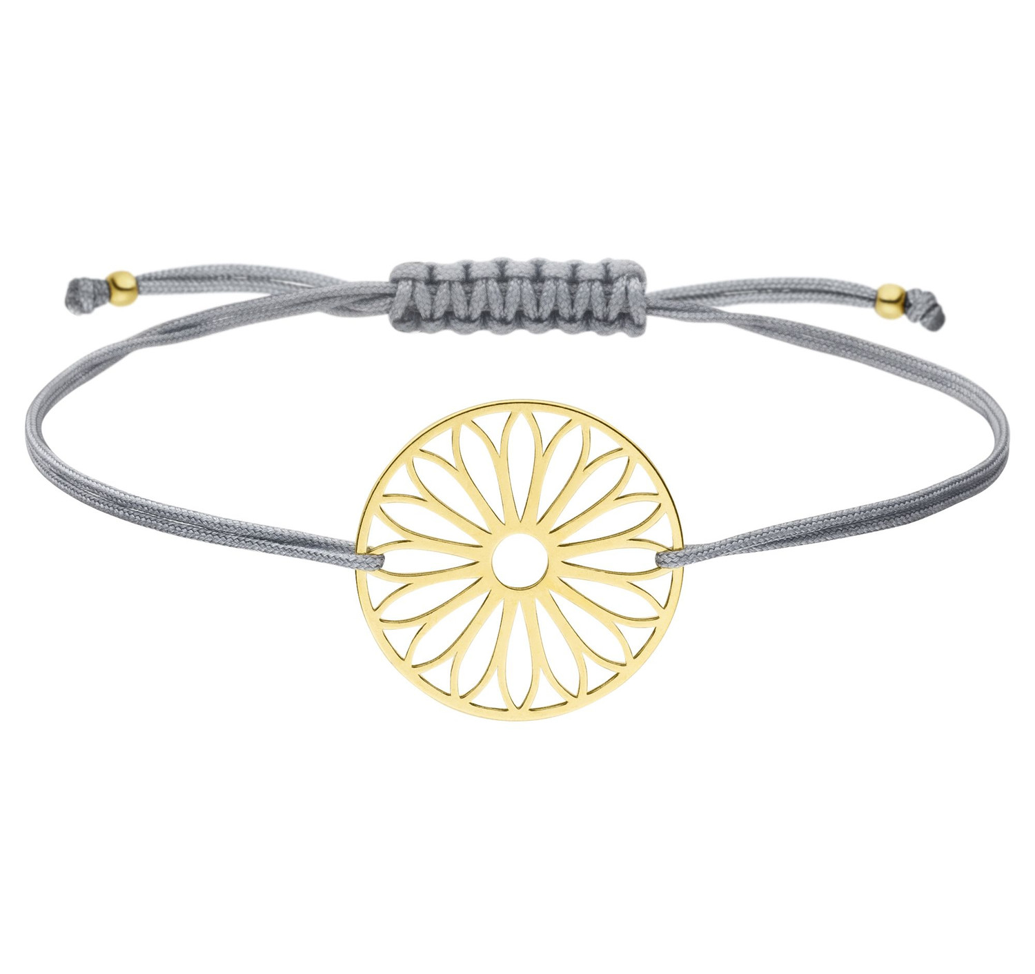 Armband Tausendschön Blume 925 Silber vergoldet  | Schmuck Gänseblümchen