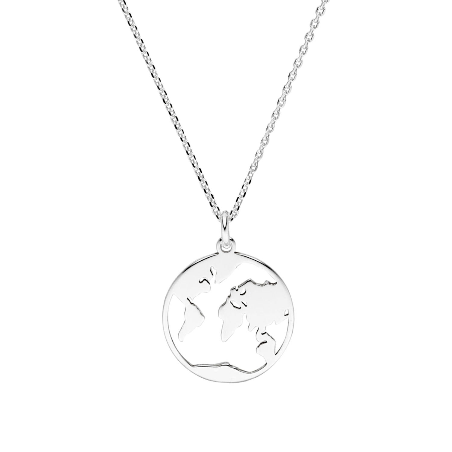 Halskette Weltkugel 925 Silber
