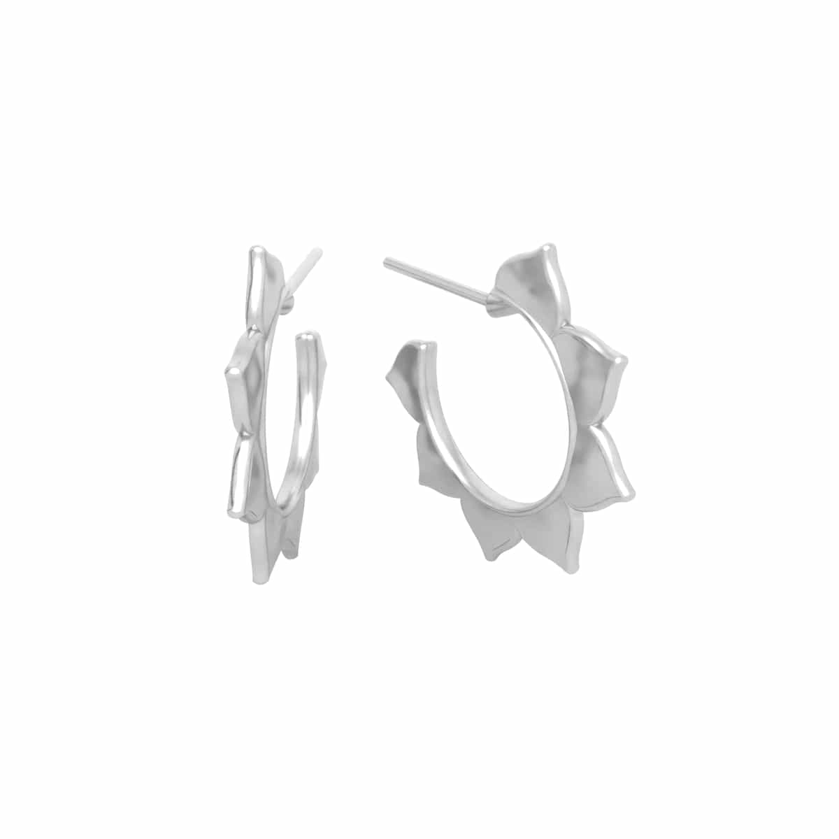 Zarte Lotusblume Ohrringe 925 Silber Boho Stil, filigraner Schmuck für Damen