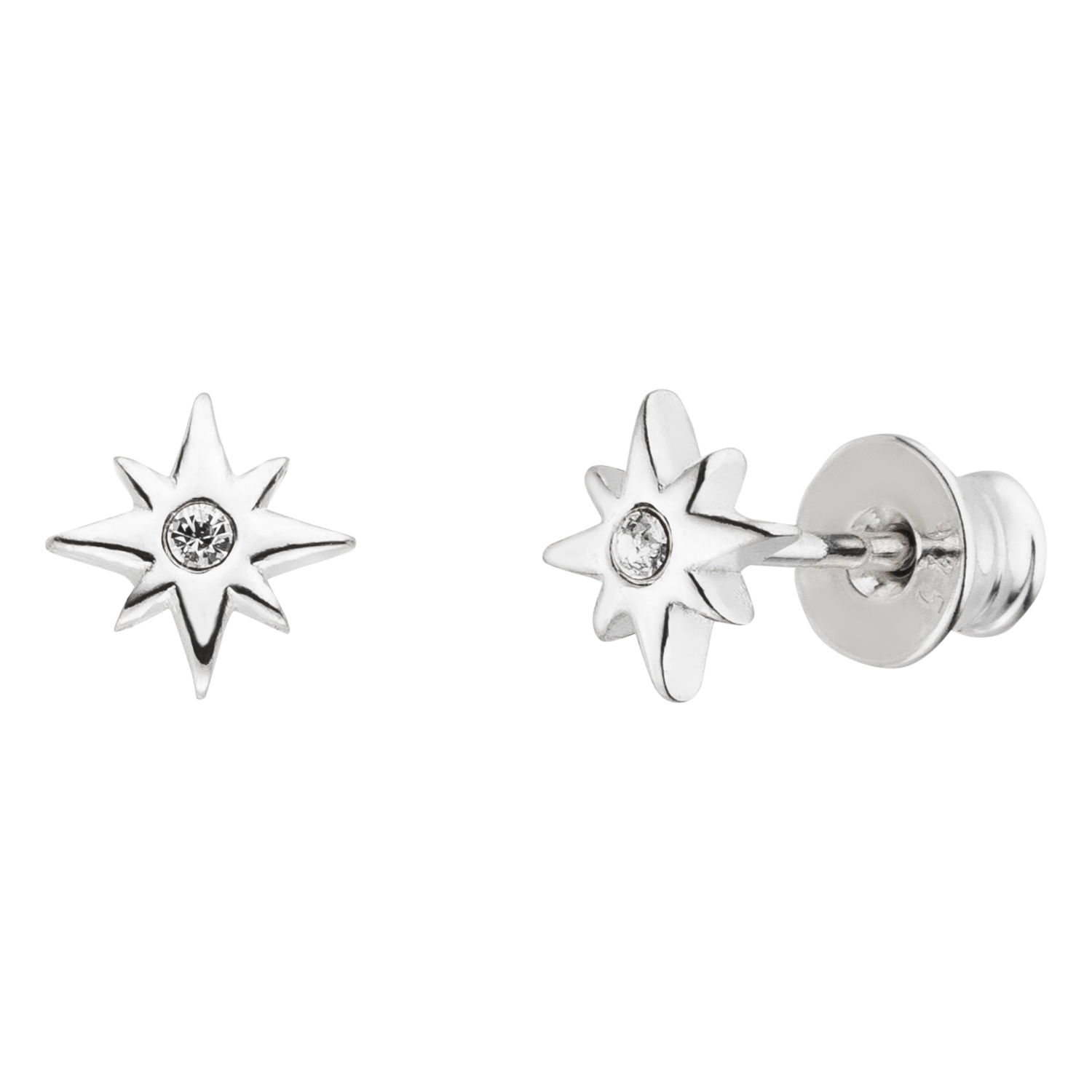 Ohrstecker Nordstern 925 Silber | Ohrringe North Star