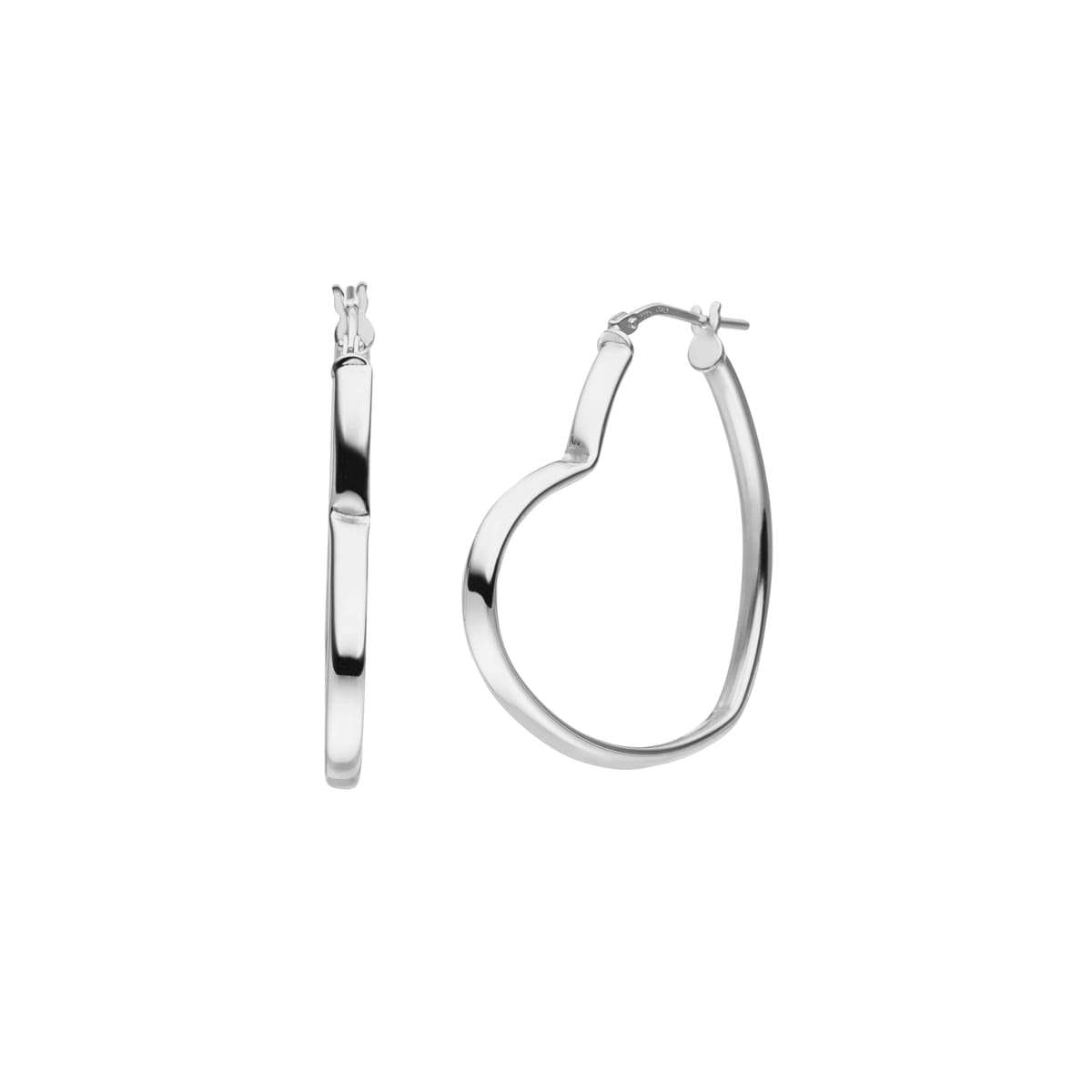 Herz Creolen 925 Silber