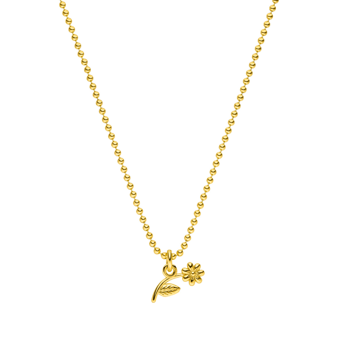 Mini Gänseblümchen Anhängerkette 925 Silber vergoldet