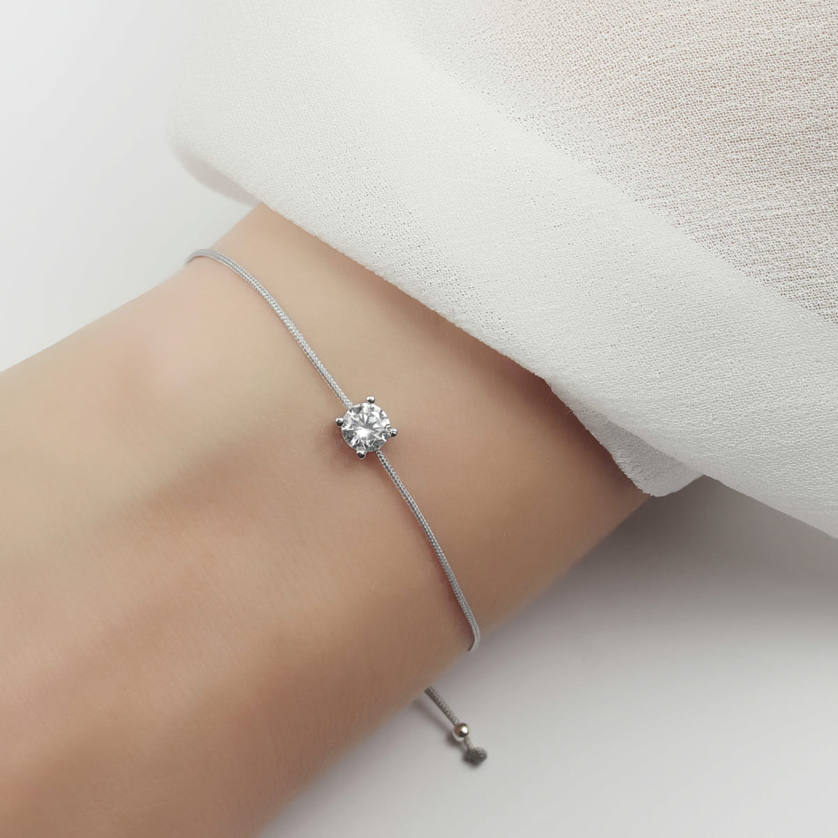 Armband Zirkonia 925 Silber  - einfache Eleganz